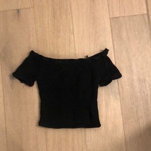 Black crop top